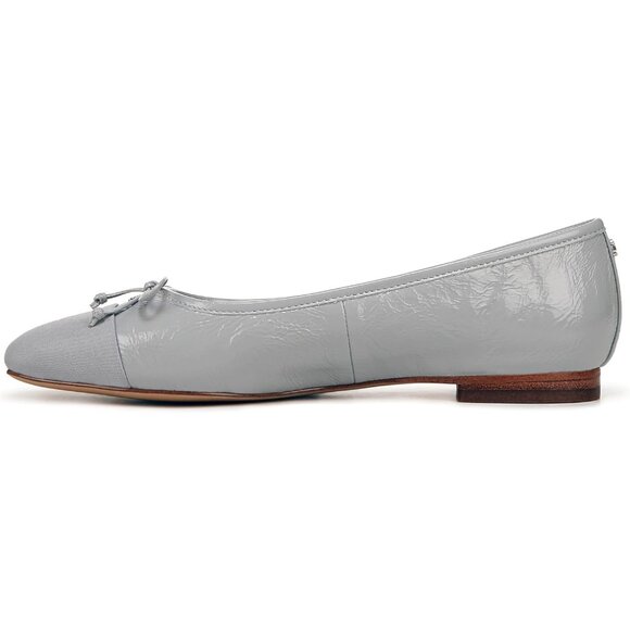 Sam Edelman Womens French Grey Synthetic Pull-On Rounded Toe Marley Ballet Flat - Picture 3 of 4